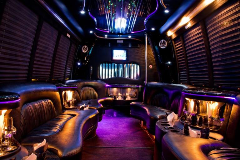 Jacksonville 22 Passenger Party Bus Interior