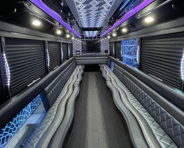 Jacksonville 30 Passenger Party Bus White Interior